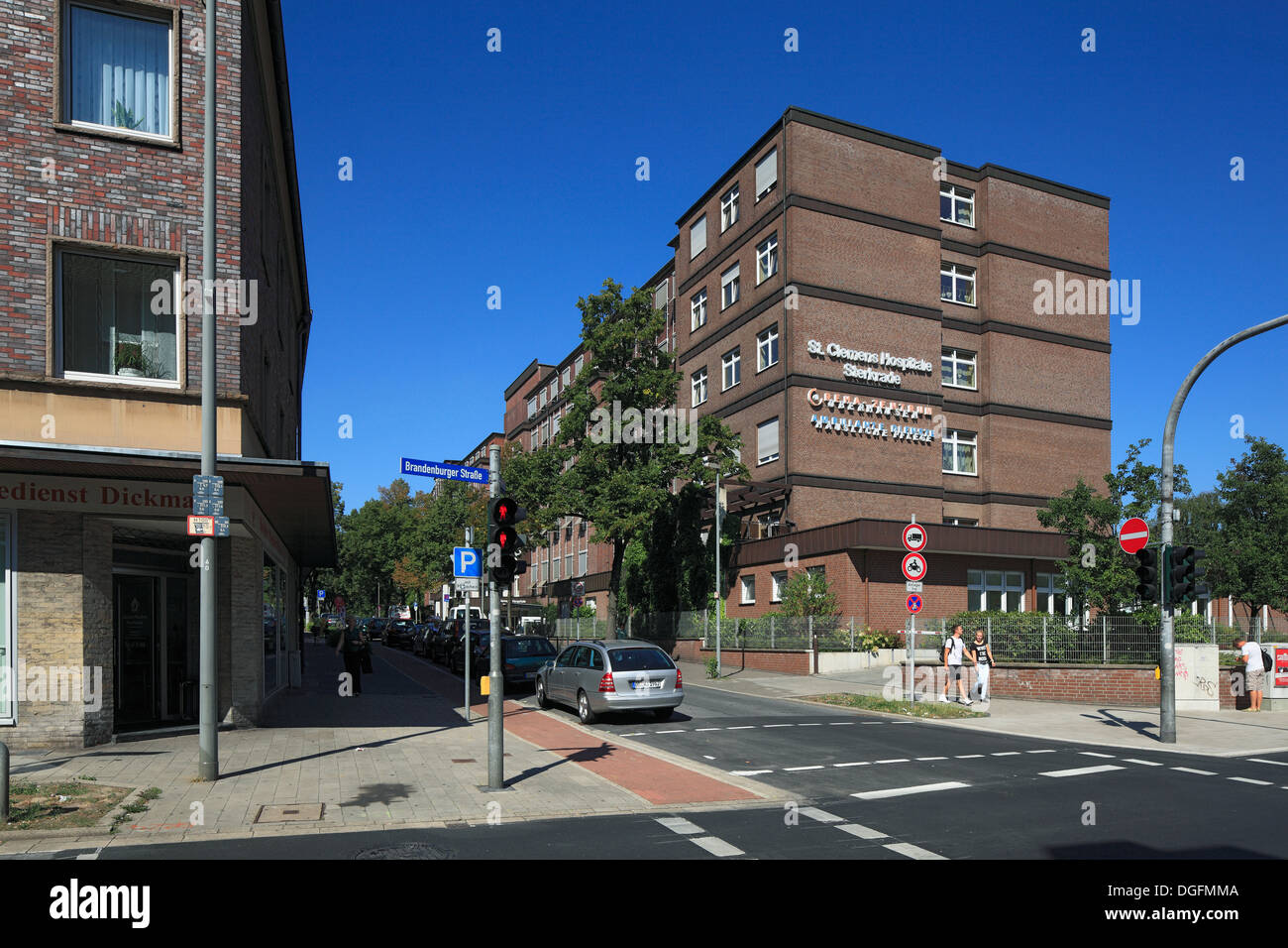 Krankenhaus, St. Clemens Hospitale in Oberhausen-Sterkrade, Ruhrgebiet, Nordrhein-Westfalen Stockfoto