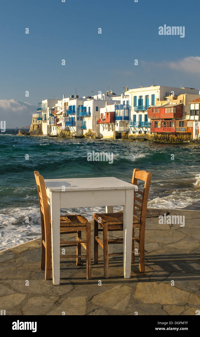 Klein-Venedig, Insel Mykonos, Griechenland Stockfoto