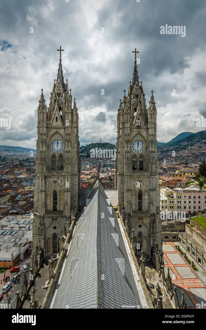 Basilika del Voto Nacional, Quito, Ecuador Stockfoto