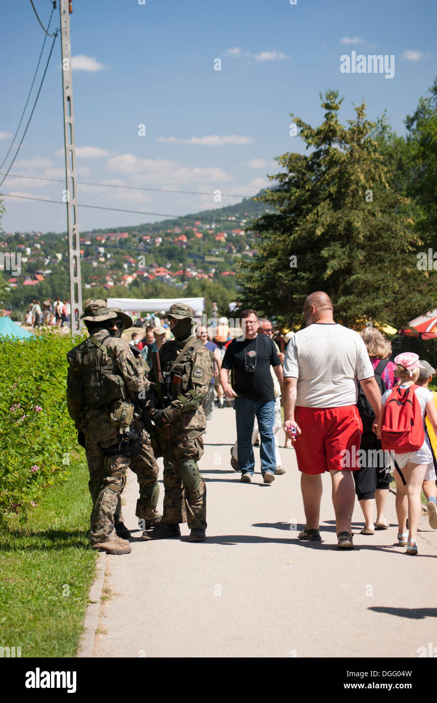 Internationale Treffen der militärische Fahrzeuge unter dem Namen "Operation Süd" in Bielsko-Biała in Polen, 2013 Jahr Stockfoto