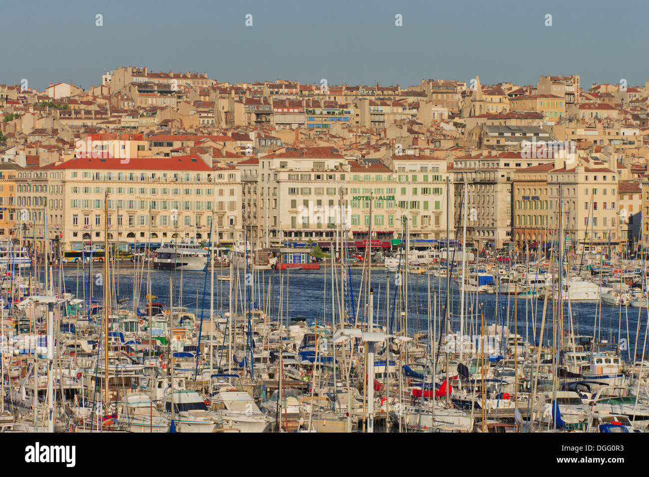 Marseille - Hafen - andCentre Stockfoto