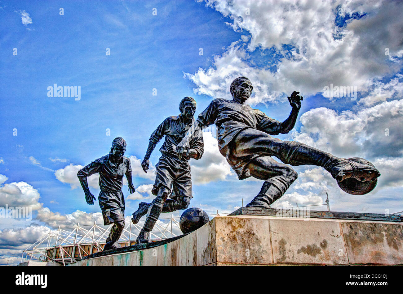 "Stanley Mathews'' Sir Stanley Mathews Skulptur von Britannia Stadium Stockfoto