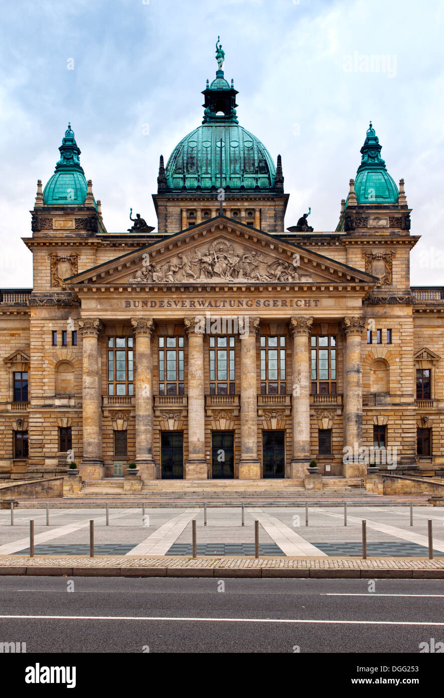 Bundes Gericht von Deutschland Verwaltungsgebäude in Leipzig Stockfoto