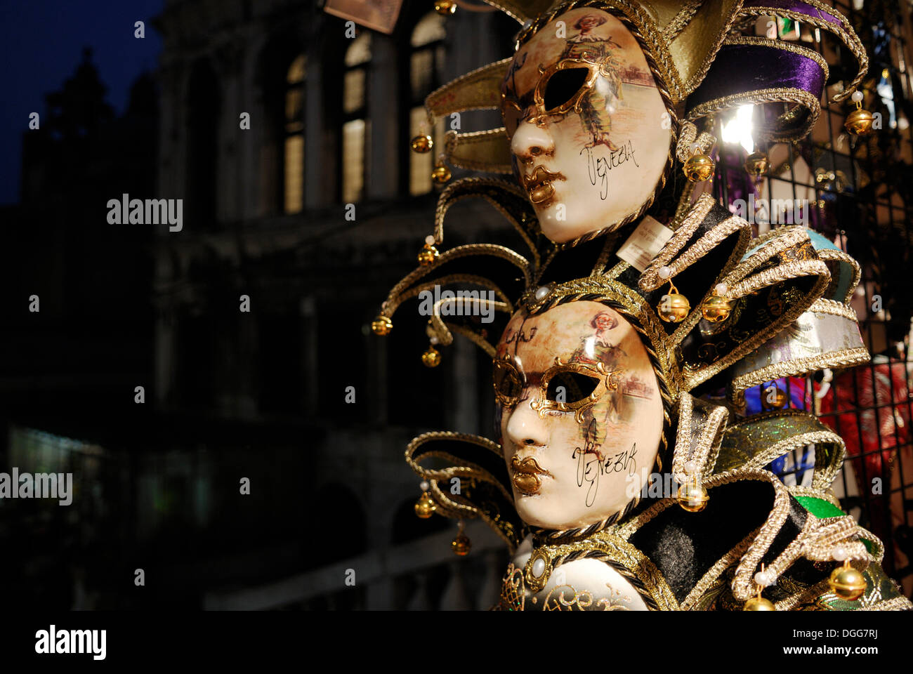 Karneval Maske, San Polo, Venedig, Veneto, Italien, Europa Stockfoto