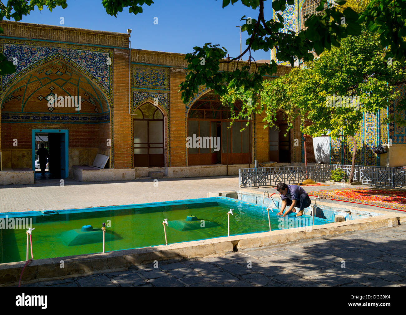 Dar Ol Ehsan-Moschee Pool, Sanandadsch, Iran Stockfoto