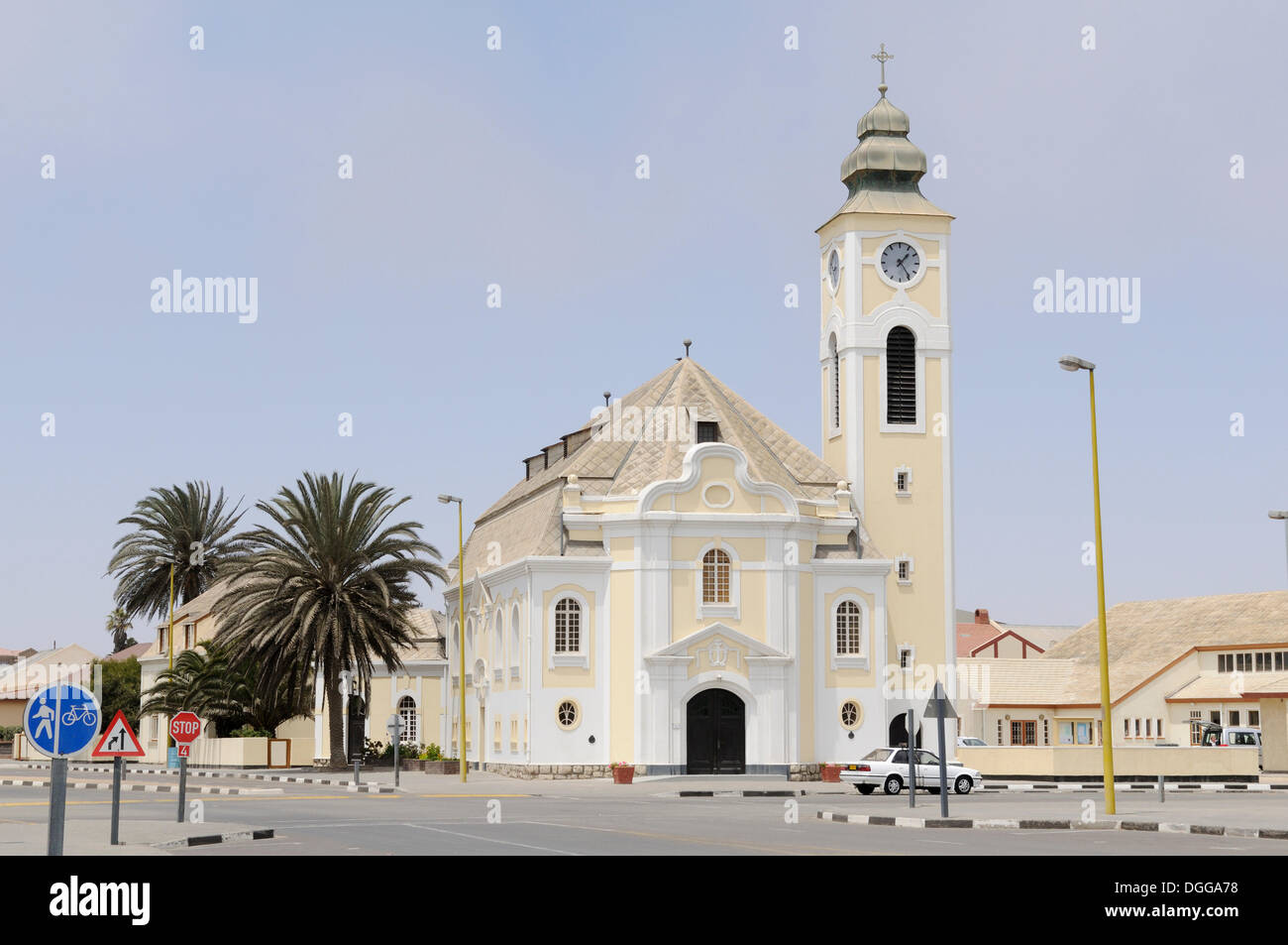 Evangelisch-Lutherische Kirche, Swakopmund, Namibia Stockfoto