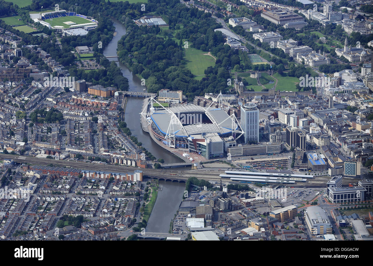 Cardiff City Centre Stockfoto