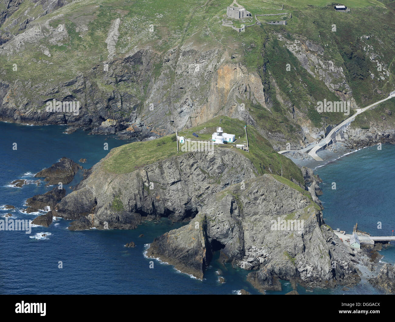 Lundy Island südliche Leuchtturm Stockfoto