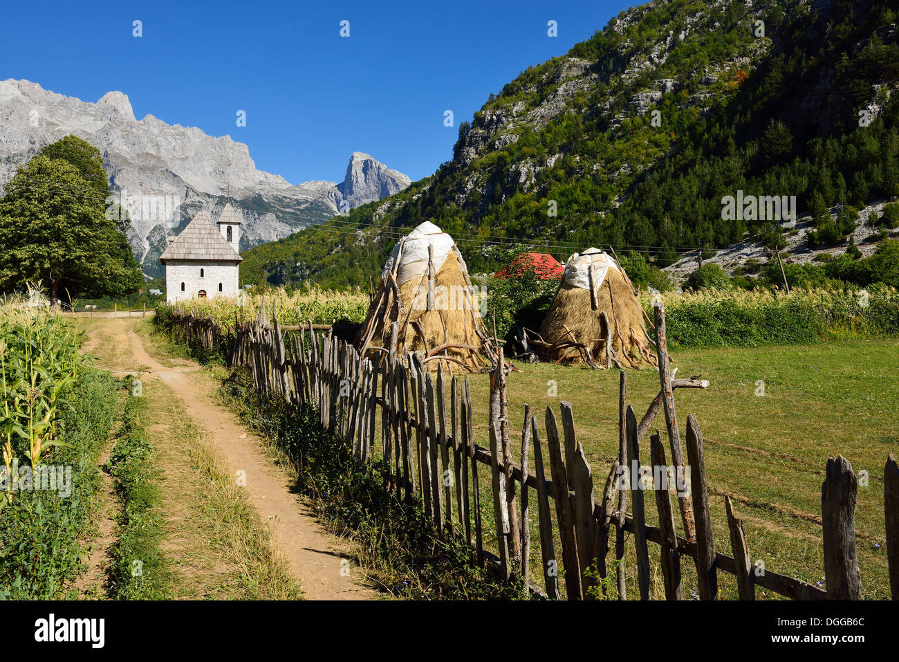 Theth oder Thethi Tal, Nationalpark Theth, albanische Alpen, Albanien