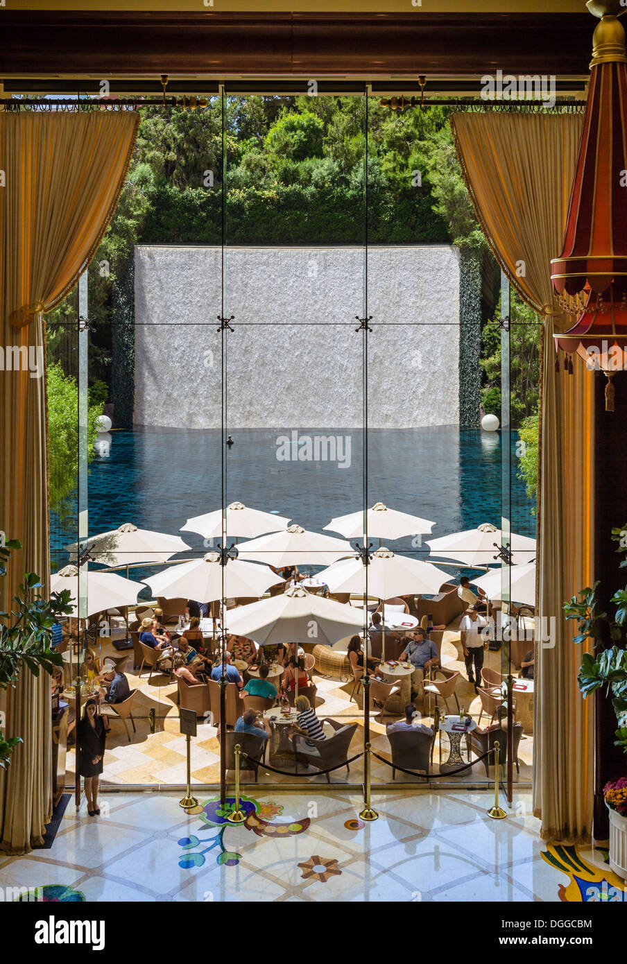 Restaurant am Meer in der Esplanade, Wynn Hotel und Casino, Las Vegas Boulevard South (The Strip), Las Vegas, Nevada, USA Stockfoto