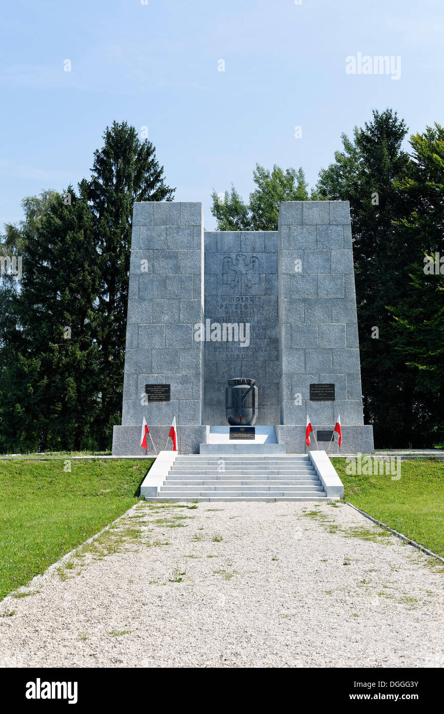 Eine polnische Denkmal, Denkmal im Denkmalpark Garten, KZ Mauthausen