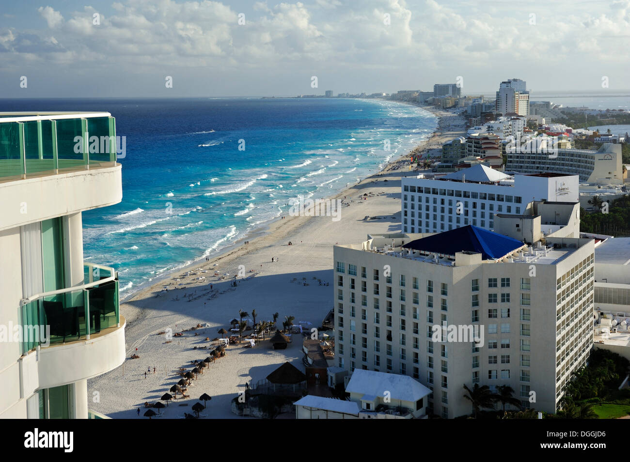 Chac Mol Strand, Cancun, Halbinsel Yucatan, Quintana Roo, Mexiko, Lateinamerika, Nordamerika Stockfoto