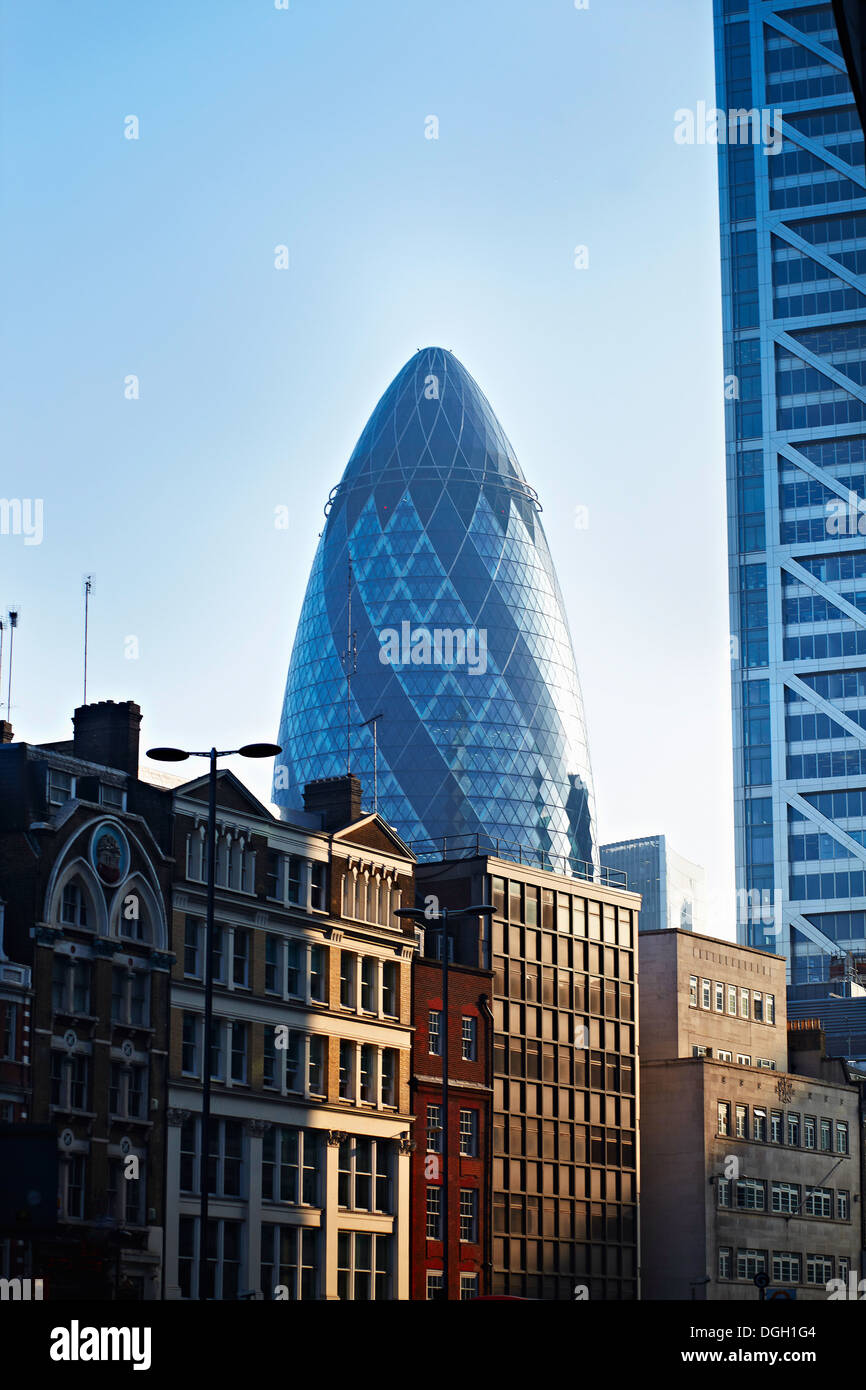 Die Gurke, Gebäude, London, England, UK Stockfoto