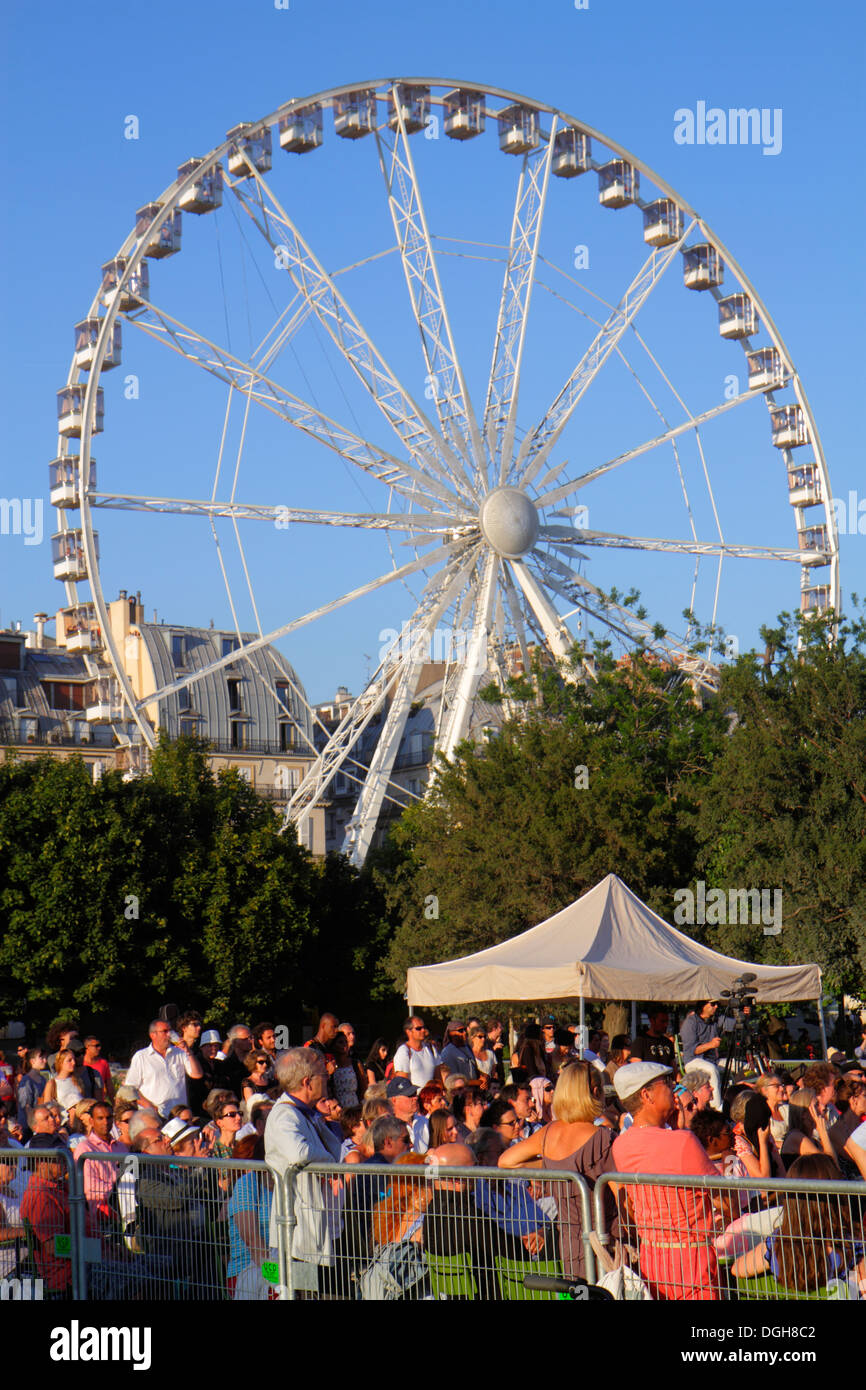 Paris Frankreich,8. Arrondissement,Tuileries Garden,Jardin des Tuileries,Park,Riesenrad,La Grande Roue,Frankreich130815106 Stockfoto