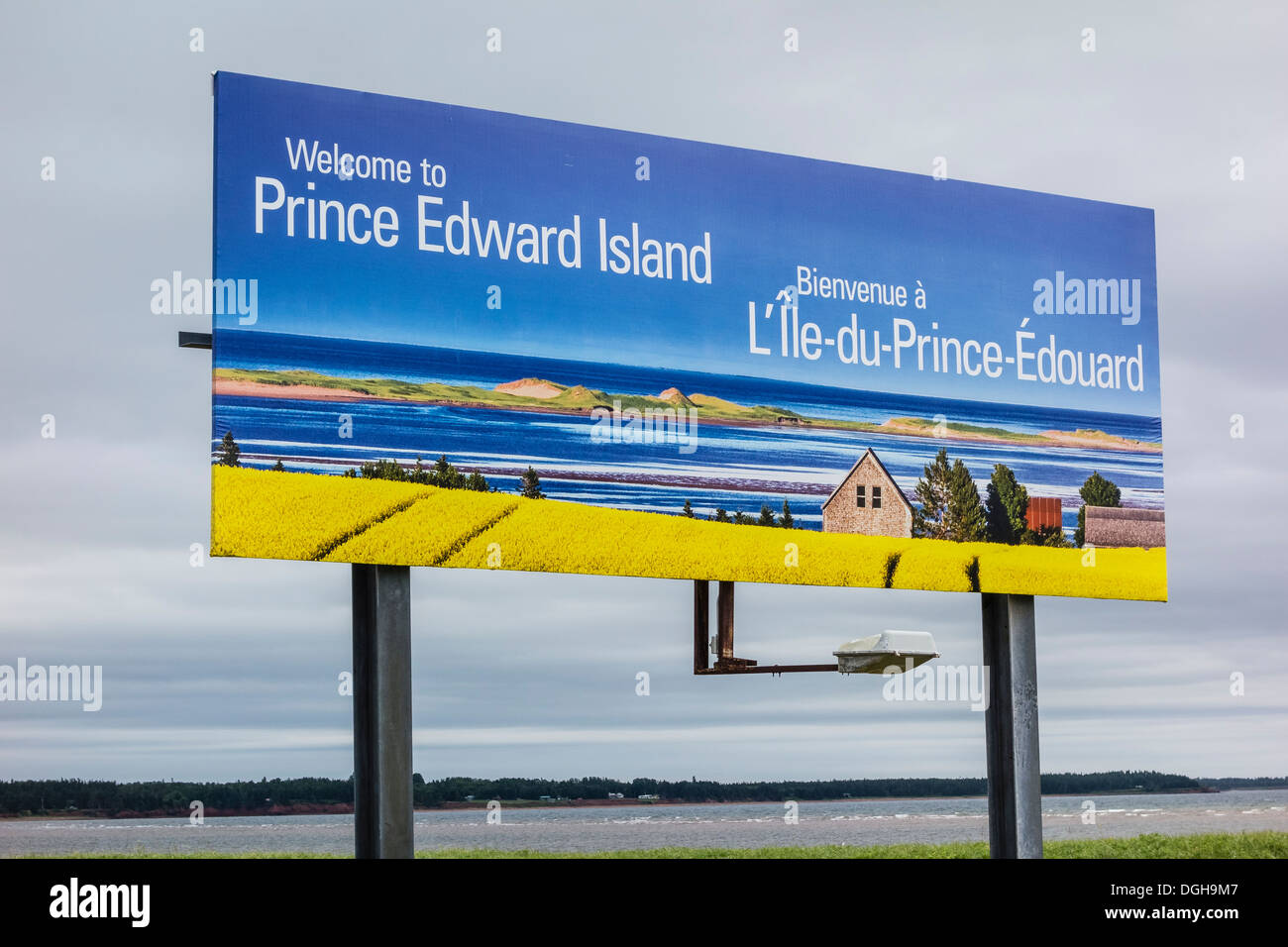 Plakat-freundliche Reisende nach Prince Edward Island, Seeprovinzen, Kanada. Stockfoto