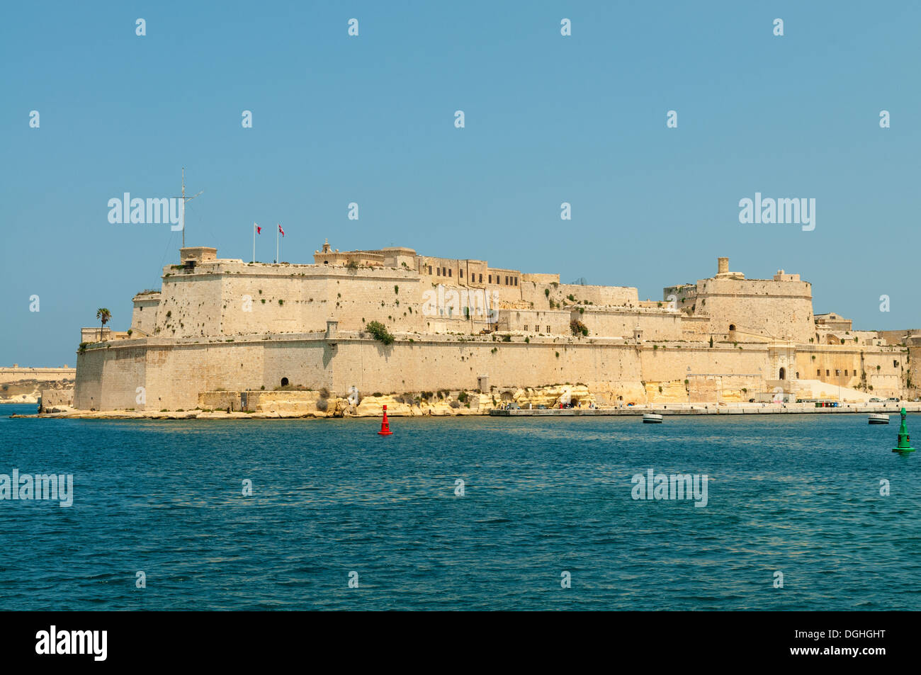 Fort St. Angelo, Malta Stockfoto