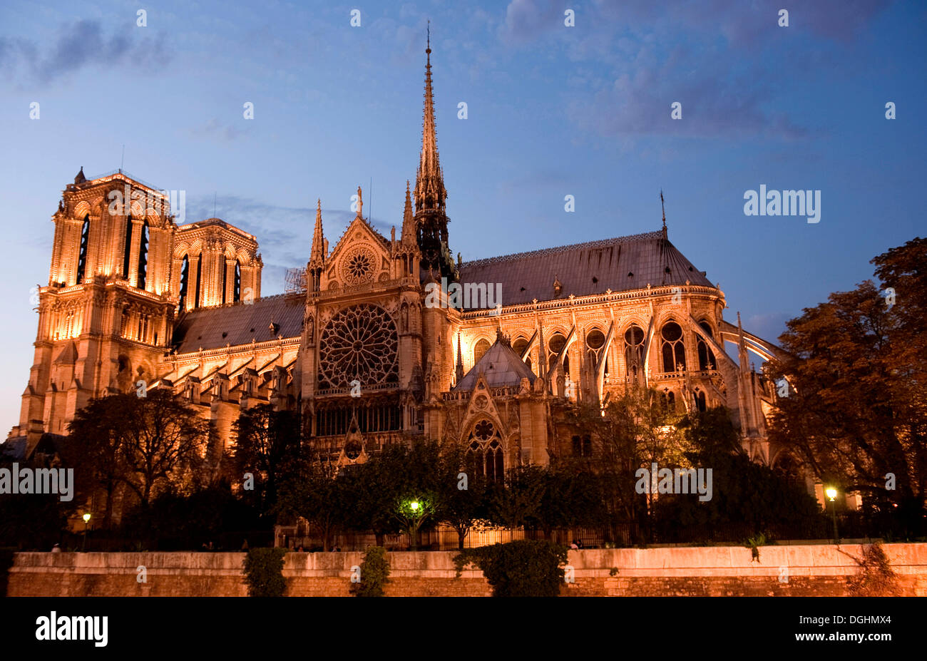 Kathedrale Notre Dame, Paris, Ile de France Region, Frankreich, Europa Stockfoto