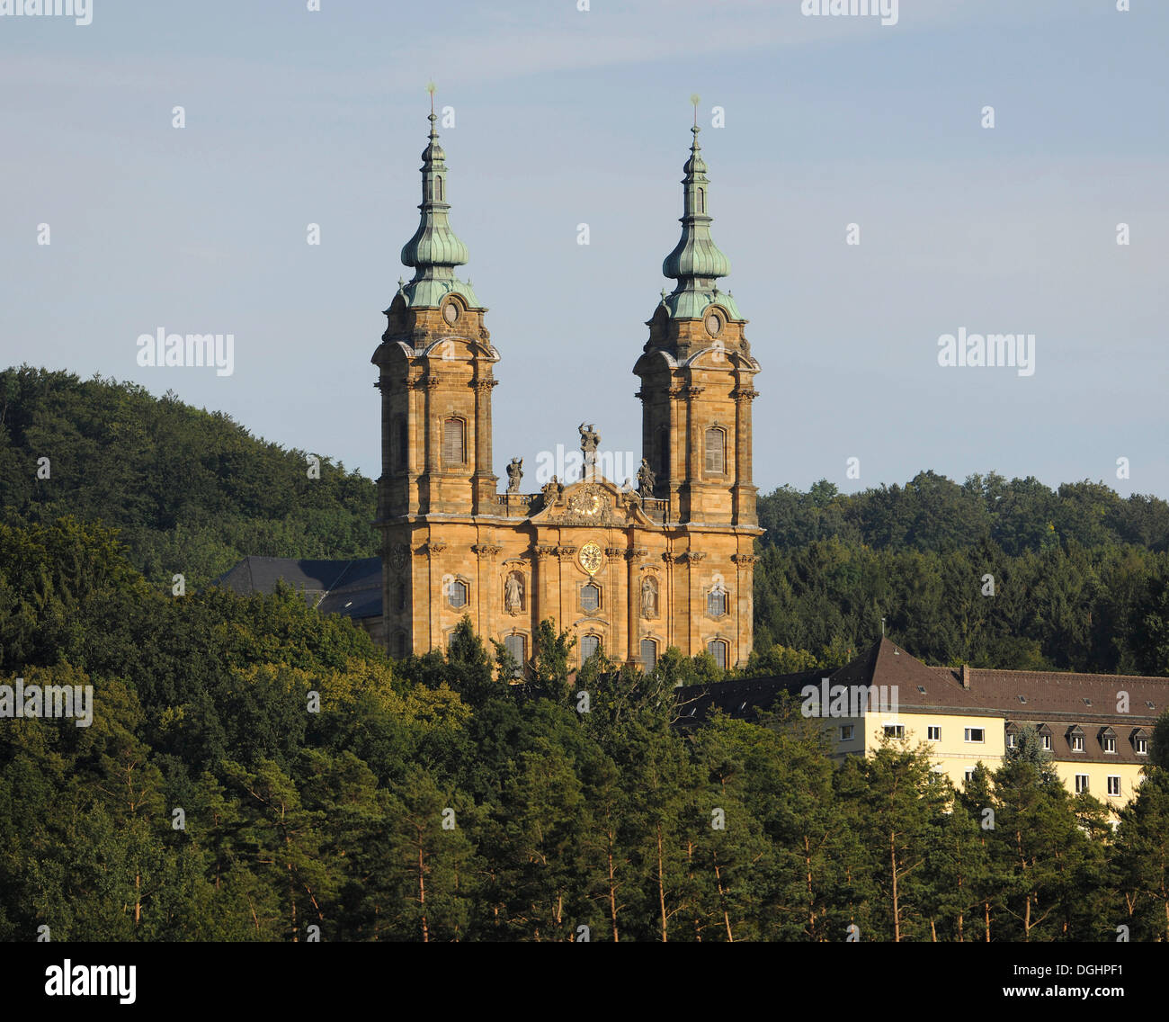 Basilika der Vierzehn Nothelfer, Basilika Vierzehnheiligen, Wallfahrtskirche, Bei Bad Staffelstein, Oberfranken, Bayern Stockfoto