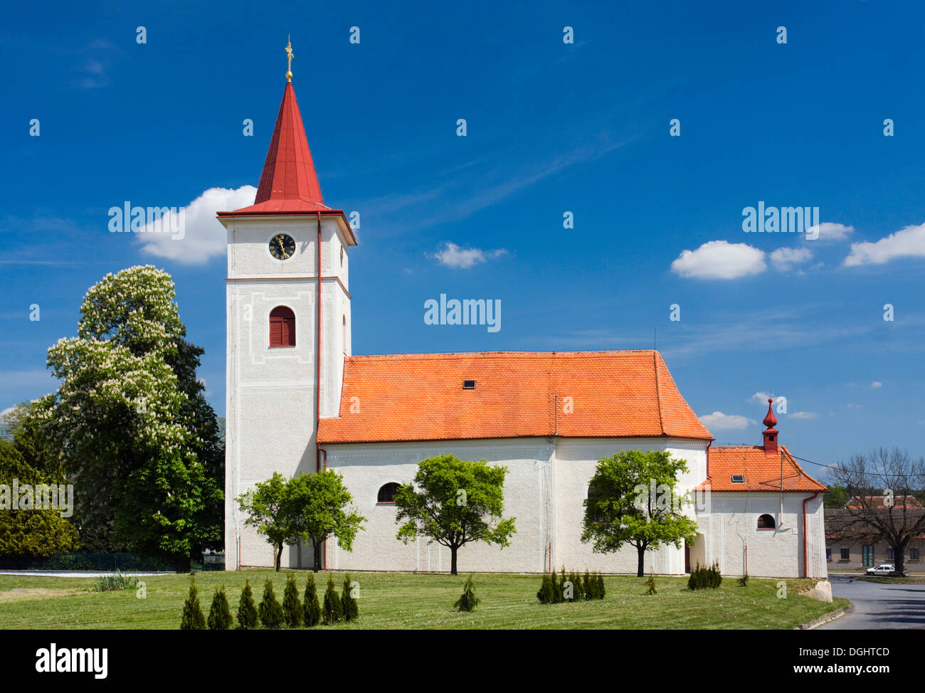 St. Lukas in Mysliborice, Trebic Landkreis, Region Vysocina, Tschechische Republik, Europa Stockfoto