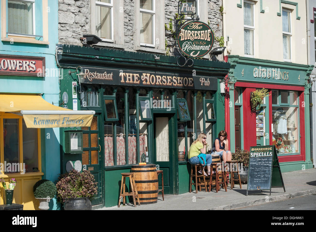 Der Horseshoe Pub, Kenmare, County Kerry, Irland, Europa Stockfoto