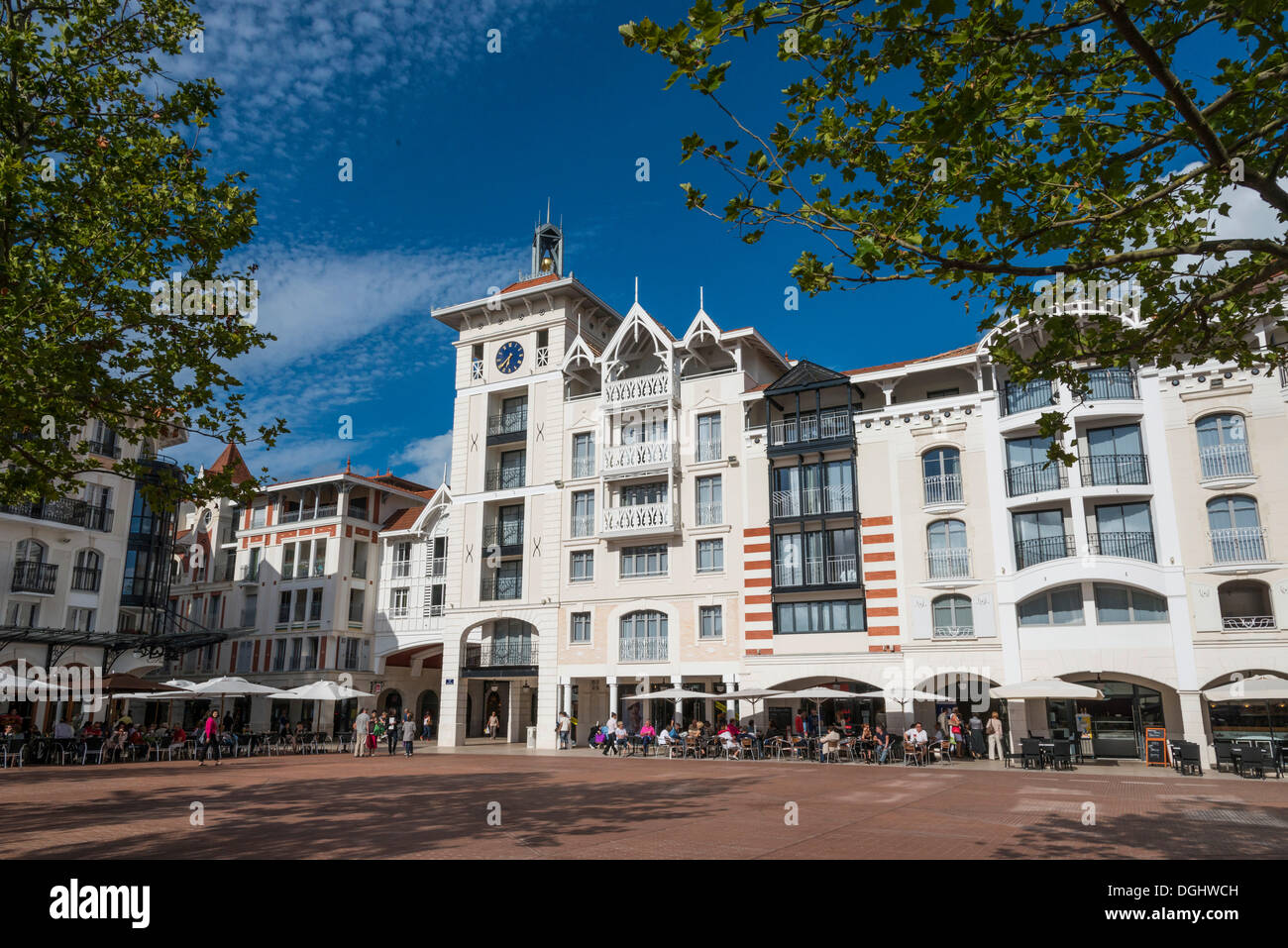 Stadtbild, Arcachon, Aquitaine, Frankreich, Europa, PublicGround Stockfoto