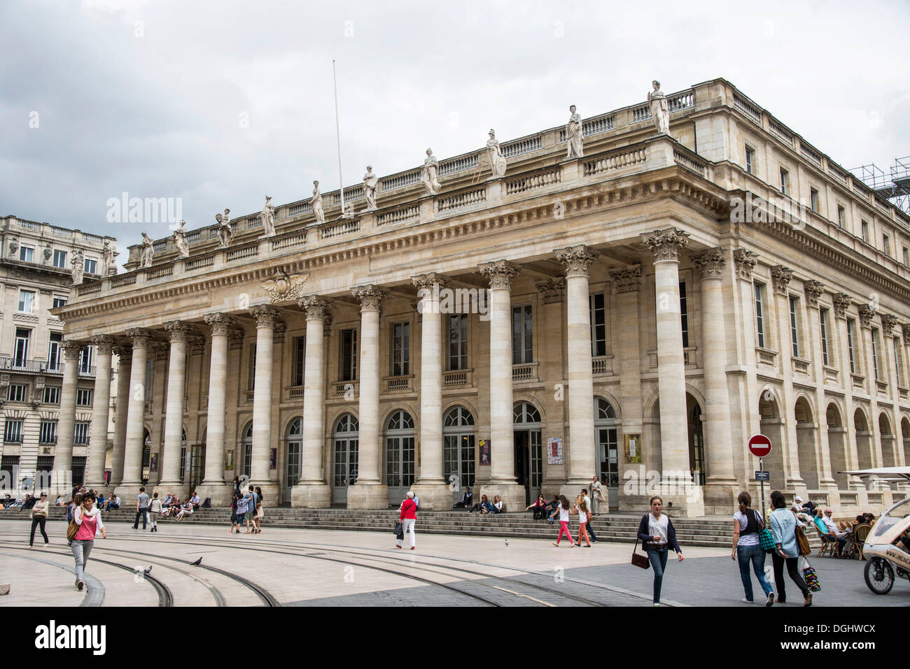 Grand Theatre, Bordeaux, Aquitanien, Frankreich, Europa, PublicGround Stockfoto