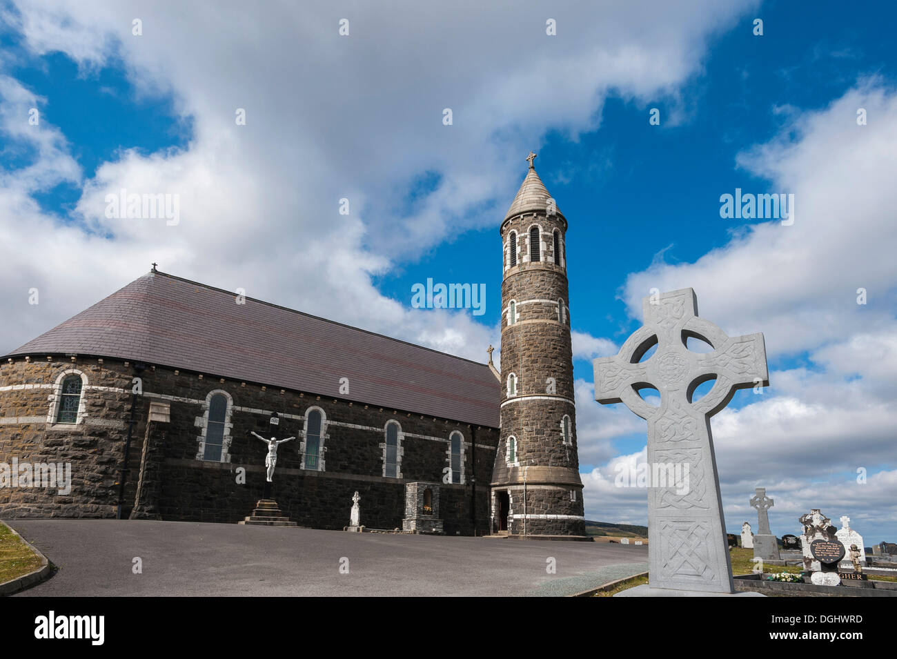 Sacred Heart Catholic Church, Geld betteln, County Donegal, Republik Irland, Europa Stockfoto