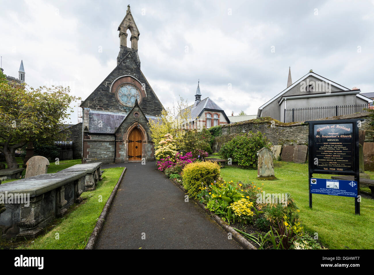 St. Augustine Kirche, Derry oder Londonderry, County Londonderry, Nordirland, Vereinigtes Königreich Stockfoto