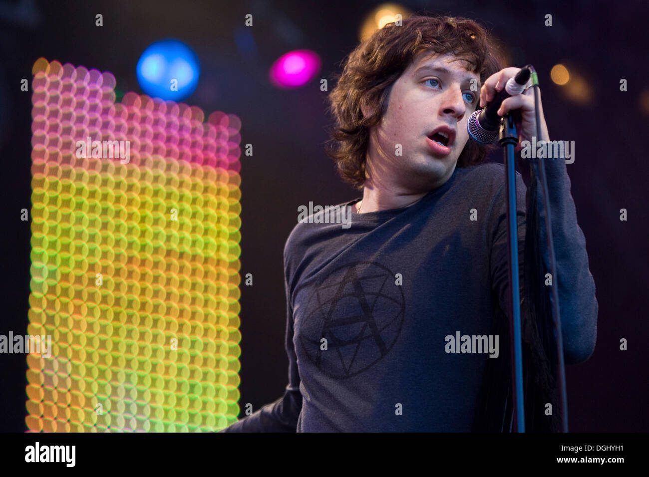 US-amerikanische Singer-Songwriterin Adam Green live auf dem Heitere Open Air in Zofingen, Schweiz Stockfoto