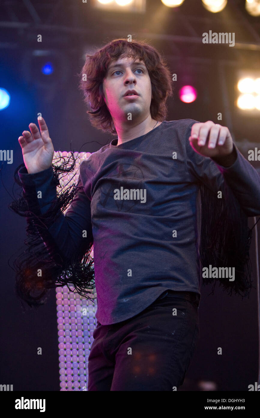 US-amerikanische Singer-Songwriterin Adam Green live auf dem Heitere Open Air in Zofingen, Schweiz Stockfoto