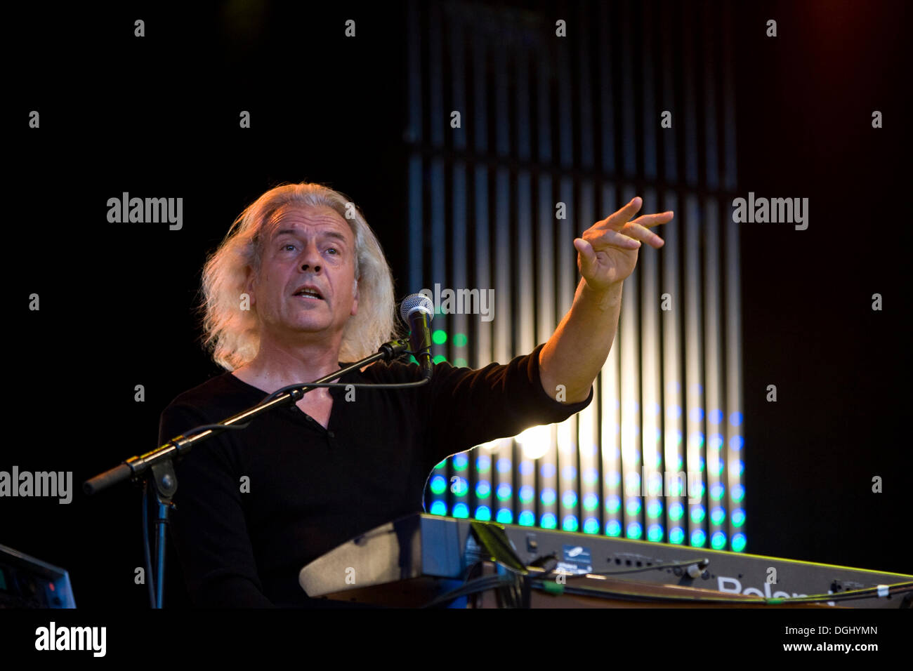 Phil Lanzon, Keyboarder der britischen Rockband Uriah Heep live beim A Magic Night von Rock Open Air auf dem Heitere in Stockfoto
