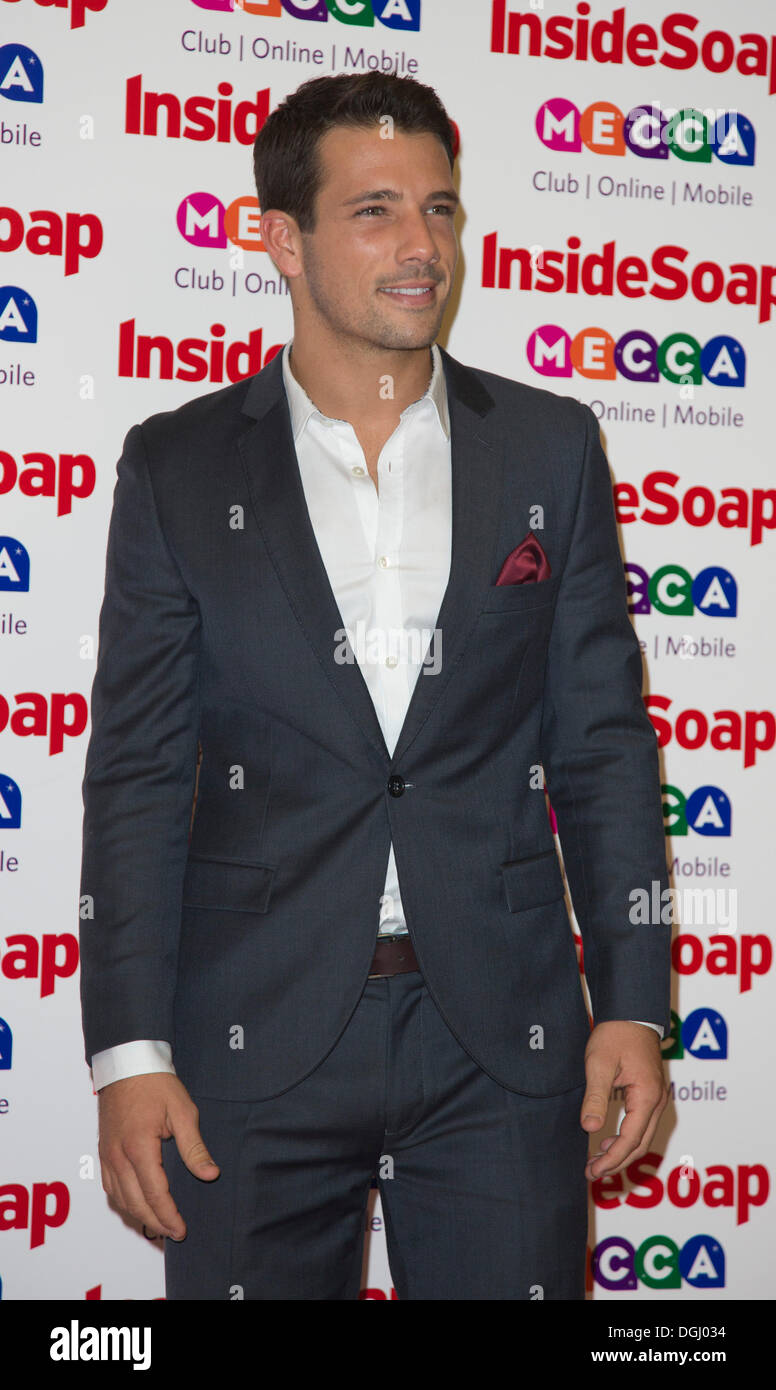 London, UK. 21. Oktober 2013. Hollyoaks Schauspieler Danny Mac in Soap Awards gesponsert von Mekka. Foto: Nick Savage/Alamy Live-Nachrichten Stockfoto