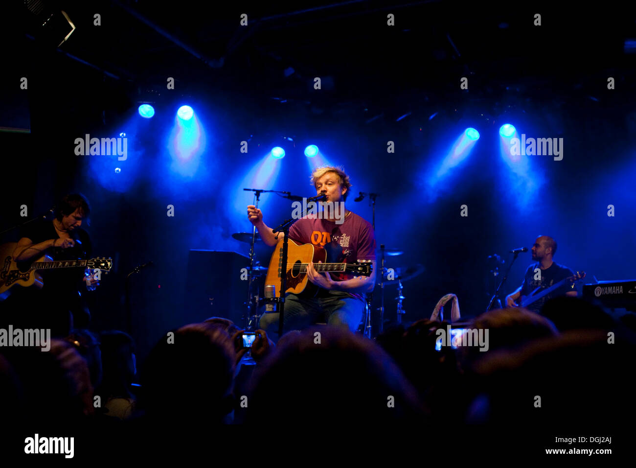 Samu Haber, Sänger und Frontmann der finnischen Pop und Rock band Sunrise Avenue, Leben in Schueuer, Luzern, Schweiz Stockfoto