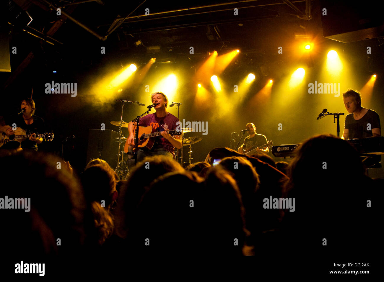 Samu Haber, Sänger und Frontmann der finnischen Pop und Rock band Sunrise Avenue, Leben in Schueuer, Luzern, Schweiz Stockfoto