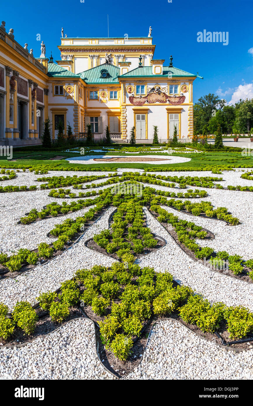 Eine Ecke des 17. Jahrhunderts Wilanow königlichen Palast in Warschau. Stockfoto