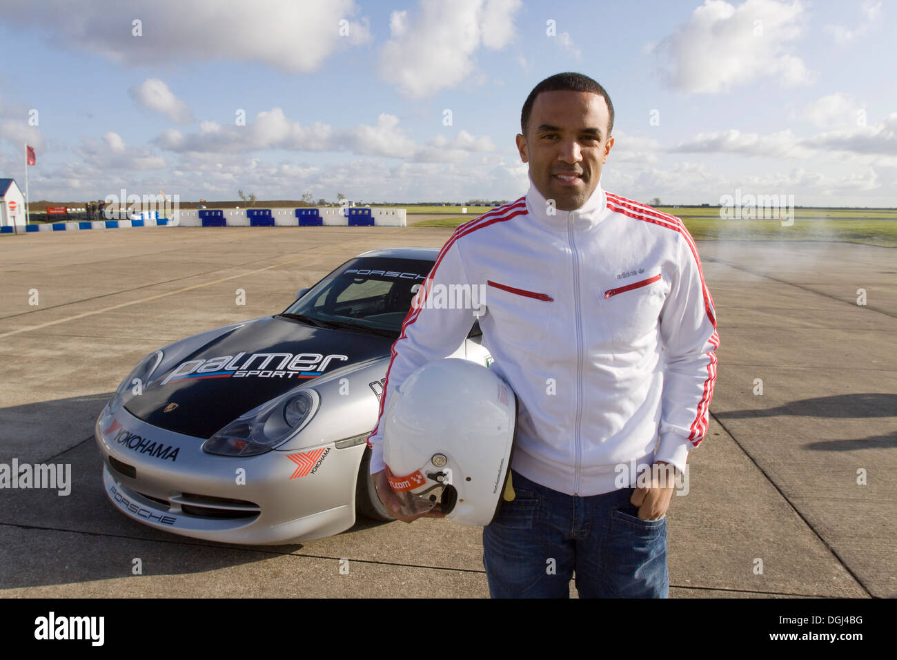 Englischer Sänger Craig David in Bedford Autorennbahn, England.United Königreich. Stockfoto