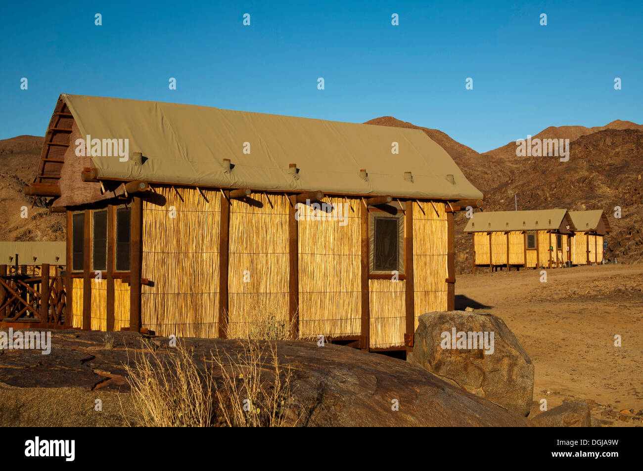 Selbstversorger-Unterkunft im Tatasberg Wilderness Camp, Richtersveld Transfrontier National Park, Northern Cape Stockfoto