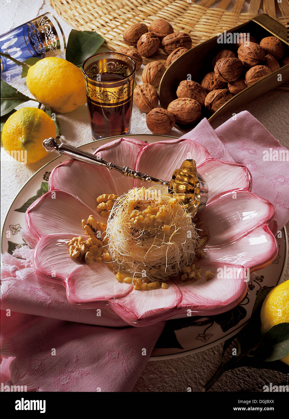 Kaday &#305; f oder Angel Haar Dessert, Türkei. Stockfoto