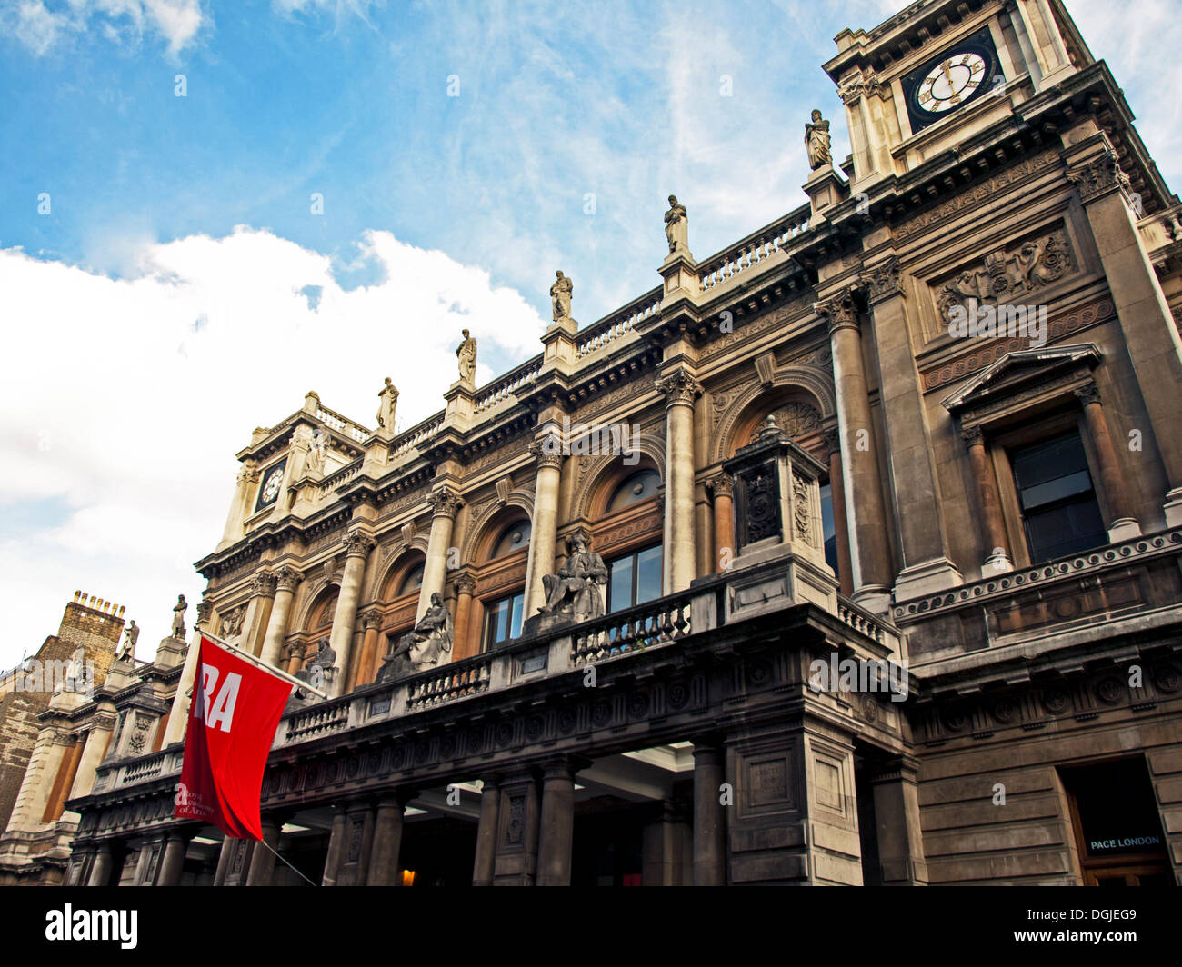 Die Royal Academy of Arts, Burlington House, Piccadilly, London, England, Vereinigtes Königreich Stockfoto