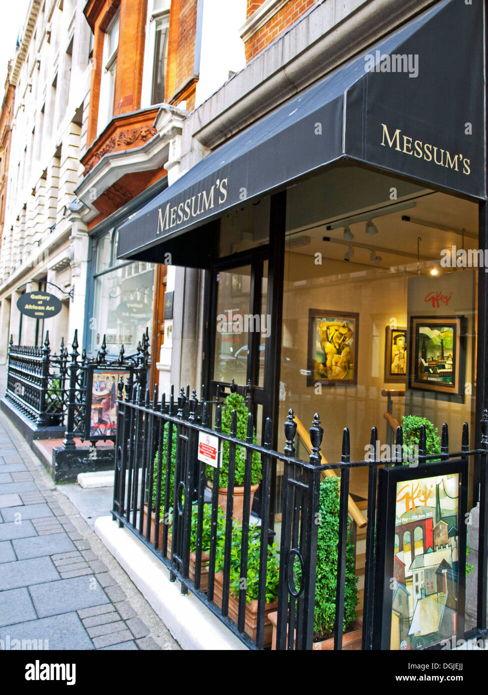 Messum Kunst-Galerie, Cork Street, Mayfair, London, England, Vereinigtes Königreich Stockfoto
