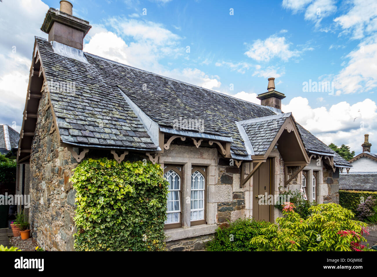 Ferienhaus in Schottland Stockfoto