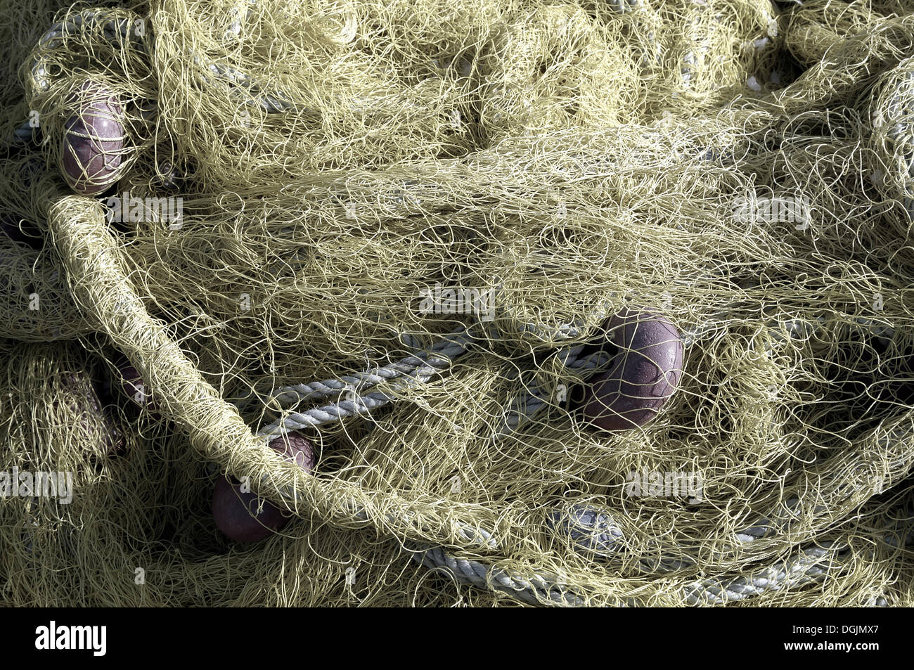 Fischernetz, Vassiliki, Lefkas, Griechenland, Europa Stockfoto