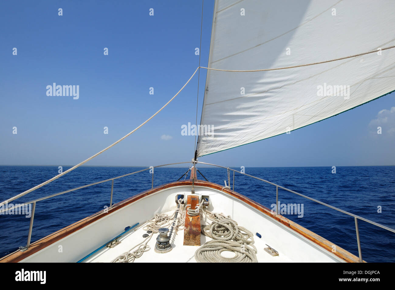 Segelschiff, Dominikanische Republik, Karibik Stockfoto