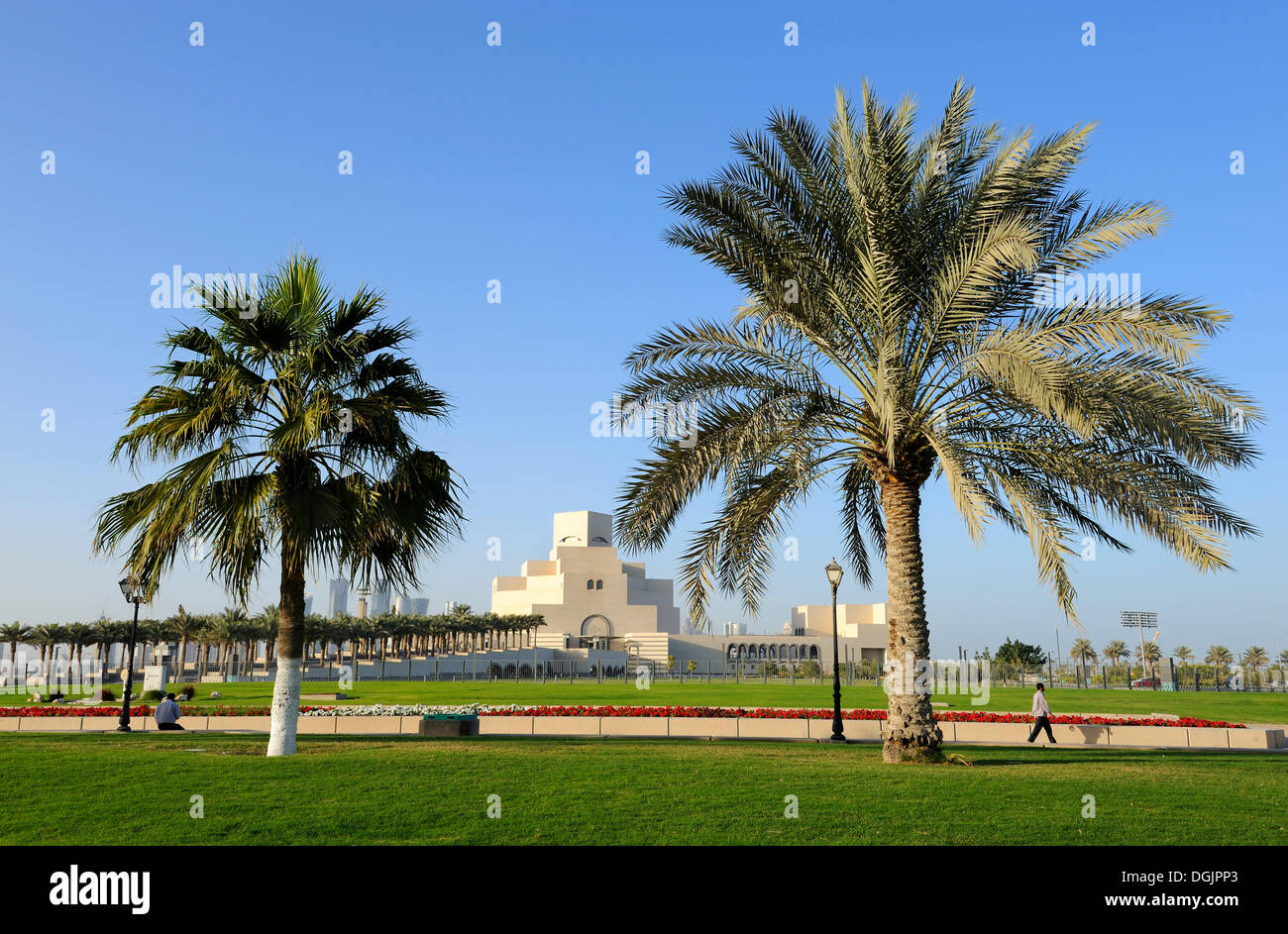 Museum für islamische Kunst oder MIA, Doha, Katar, Arabische Halbinsel, Persischer Golf, mittleren Osten, Asien Stockfoto