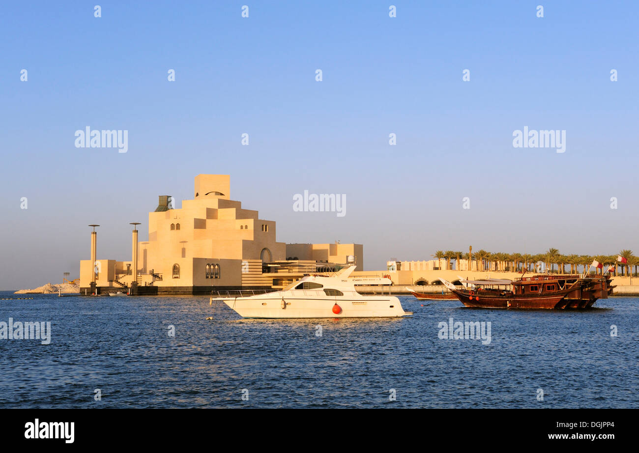 Museum für islamische Kunst oder MIA, Doha, Katar, Arabische Halbinsel, Persischer Golf, mittleren Osten, Asien Stockfoto