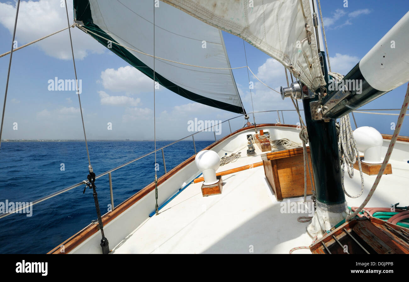 Segelboot, Dominikanische Republik, Caribbean Stockfoto