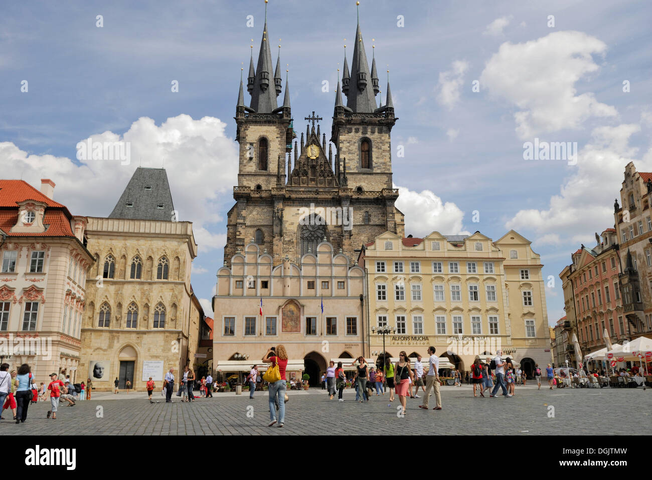 Teynkirche, Altstädter Ring, Prag, Tschechische Republik, Europa Stockfoto