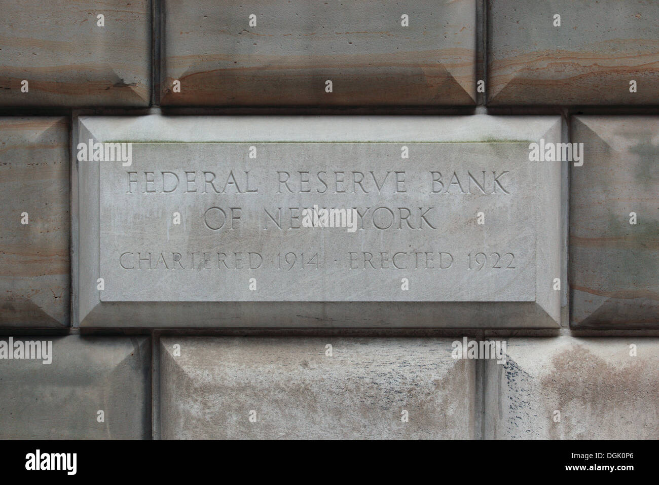 Federal Reserve Bank of New York, USA. Stockfoto