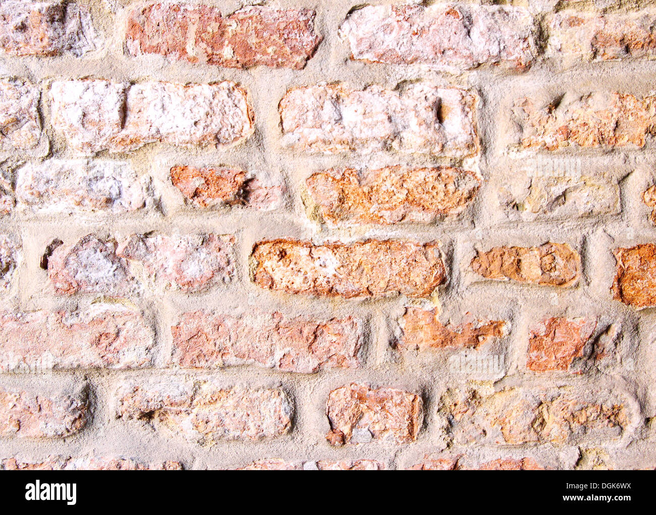 Alte Mauer als Hintergrund, Nahaufnahme Stockfoto