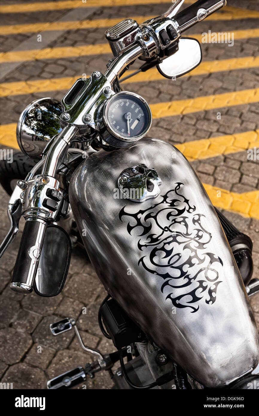 Harley Davidson Motorrad. Stockfoto
